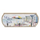 SANDY BEACH PLAQUE WITH HOOKS