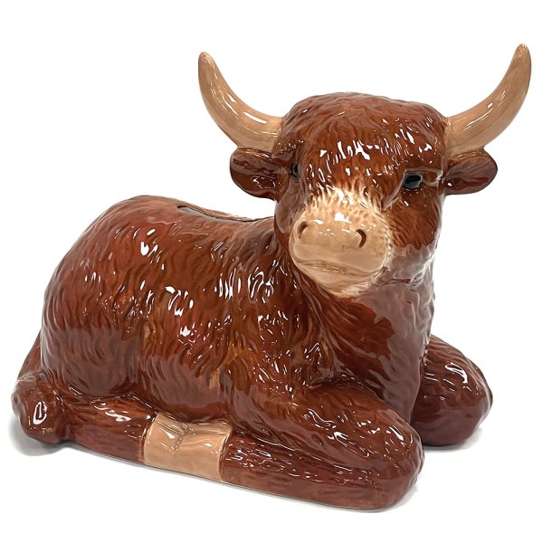 HIGHLAND COW MONEY BOX
