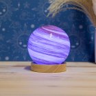 COSMIC PLANET LAMP PINK & BRN