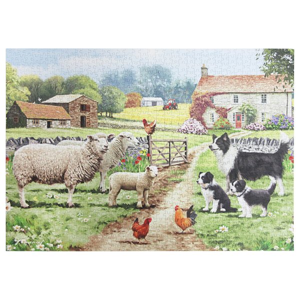 COLLIE&SHEEP JIGSAW PUZZLE