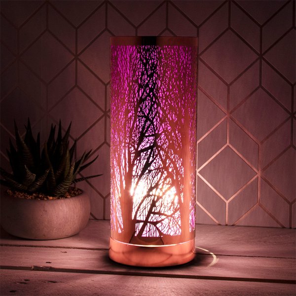 Lesser & Pavey Home & Gifts Desire Aroma Touch Lamp For Home/Living Room/Gym/Office Fragrance Burner Melt Oil in Rose Clear Colour Aromatherapy Wax Touch Lamp 