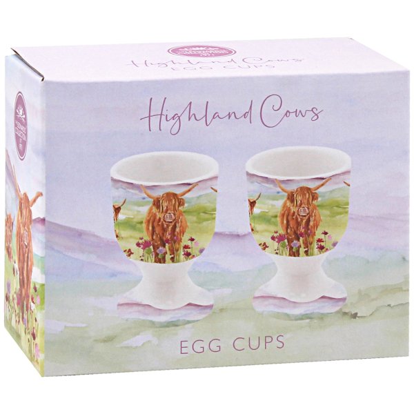 HIGHLAND COW EGG CUPS