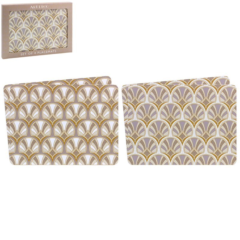 ART DECO PLACEMATS S4 Lesser & Pavey