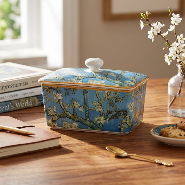 ALMOND BLOSSOM BUTTER DISH