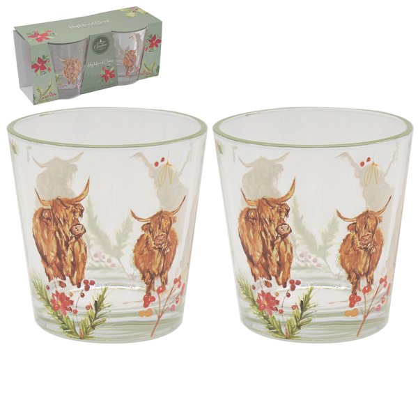 HIGHLAND COW GLASSES 2 SET