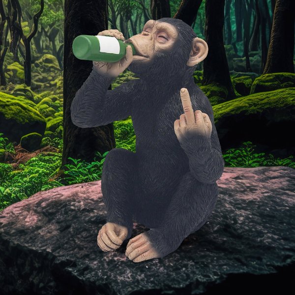 CHEEKY MONKEY DRINKING