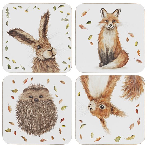 WILDLIFE COASTERS SET 4