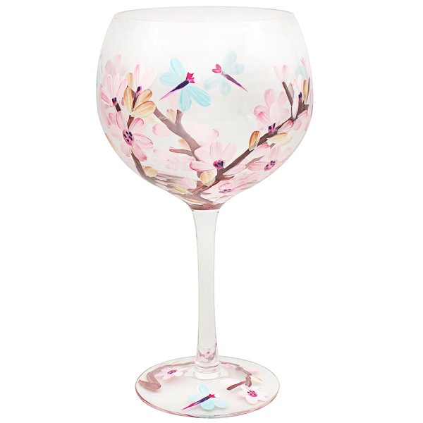 BLOSSOM & DRAGONFLY GIN GLASS