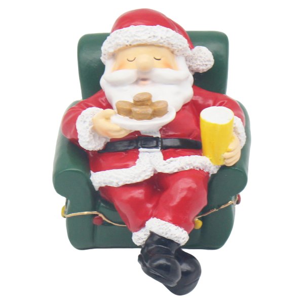 SANTA ON ARM CHAIR