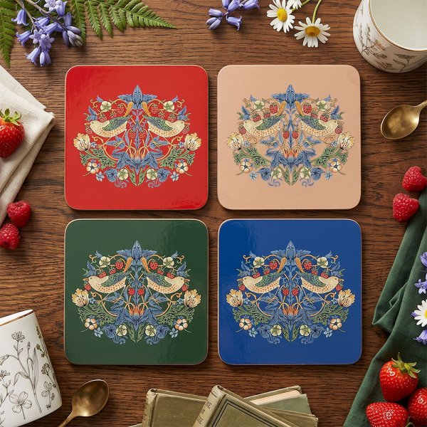 STRAWBERRY THIEF COASTER 4ASST