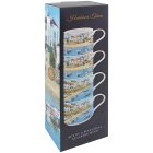 HARBOUR TOWN STACKING MUGS S4