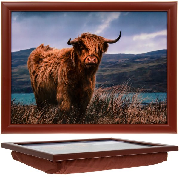 HIGHLAND COW LAPTRAY