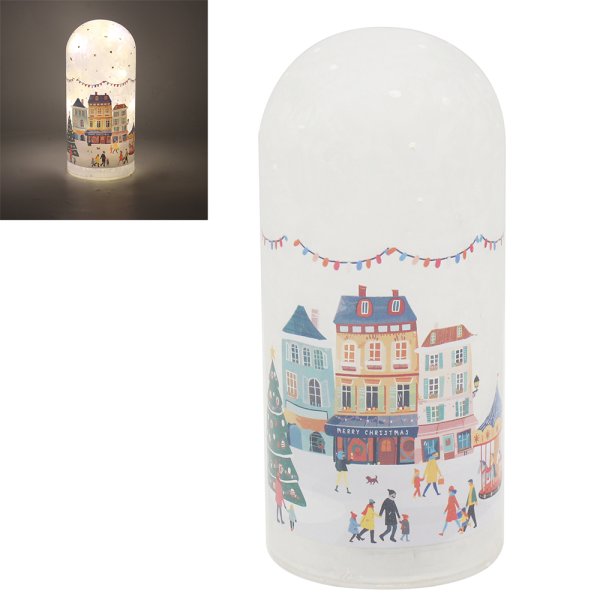 XMAS RED TINSEL TOWN FROSTBELL