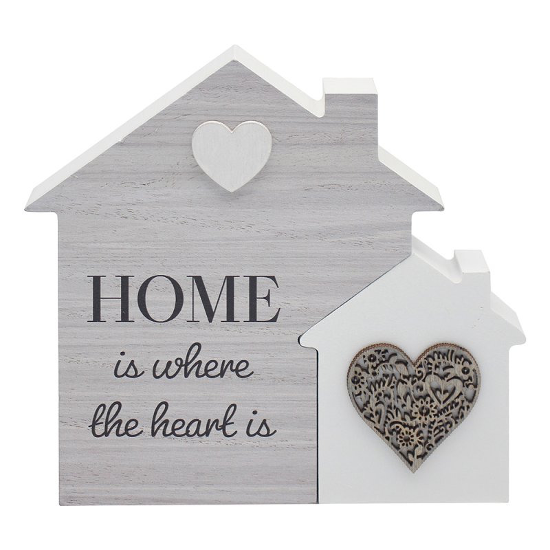 HOUSE PLAQUE HOME & HEART Lesser & Pavey