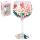 DAISIES & DRAGONFLY GIN GLASS