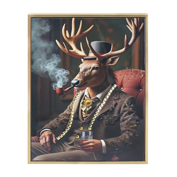 STAG WHISKY WALL ART