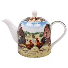 COCKEREL & HEN TEA POT