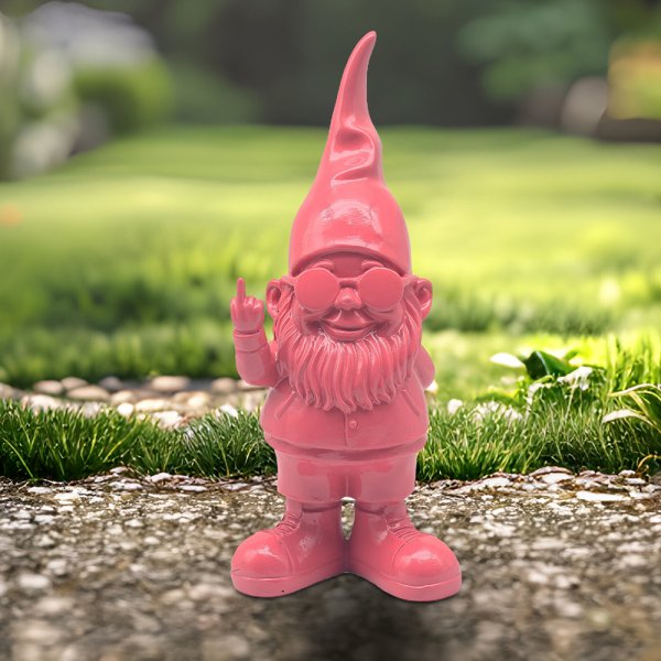 GNOMES BEHAVING BADLY PNK 20CM