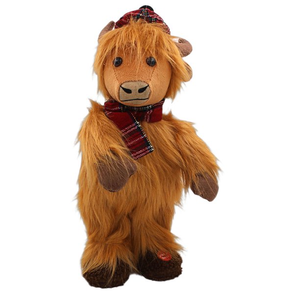 HIGHLAND COW DANCING TARTAN