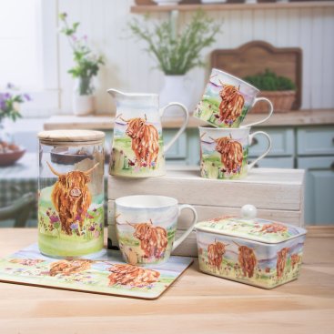 HIGHLAND COW HOUSEWARES JENNIFER ROSE