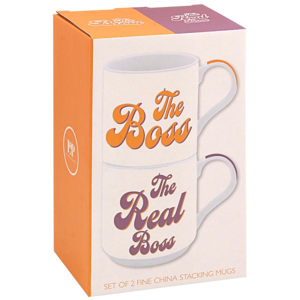 BOSS & REAL BOSS STACKING MUGS