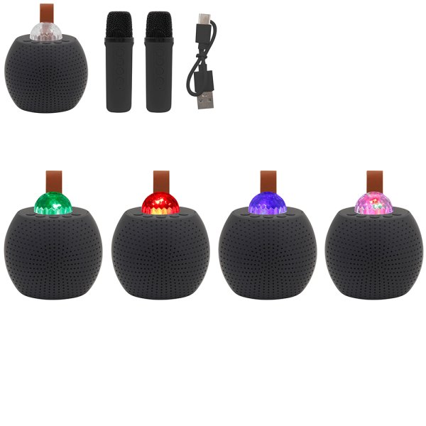 KARAOKE DISCO 2 MICS BLACK