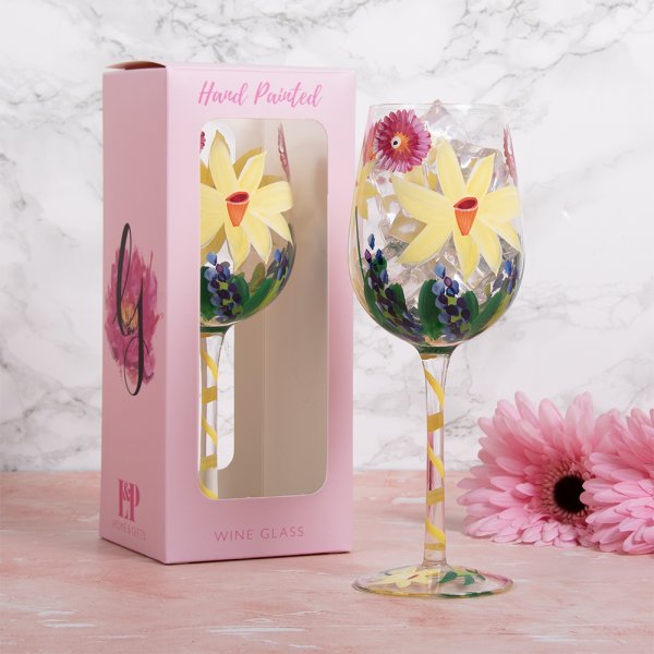 DAFFODILS WINE GLASS