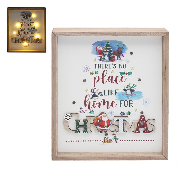XMAS PENGUIN FRAME PLAQUE