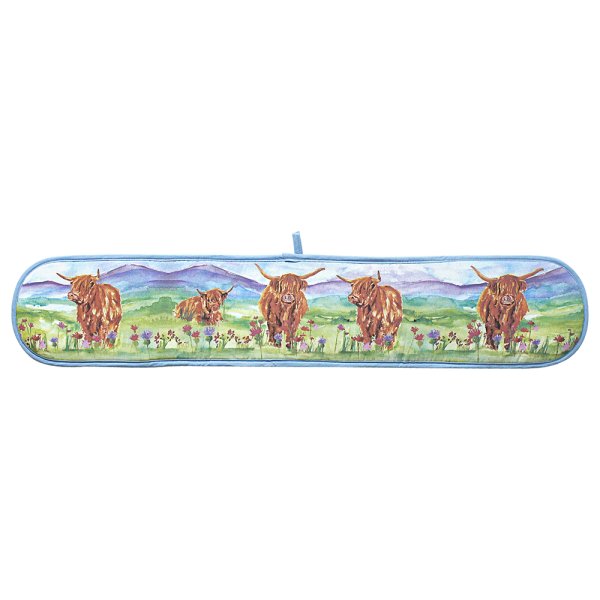 HIGHLAND COW DOUBLE OVEN GLOVE