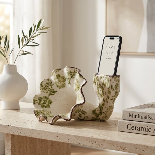 GRAMOPHONE SPEAKER GRN FLORAL