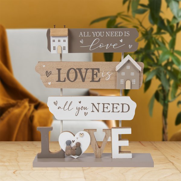 LOVE STANDING PLAQUE