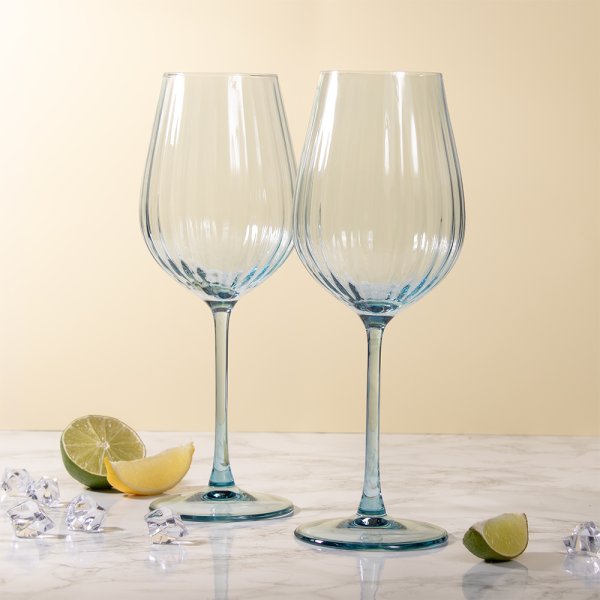 WINE GLASSES -BLUE SET 2