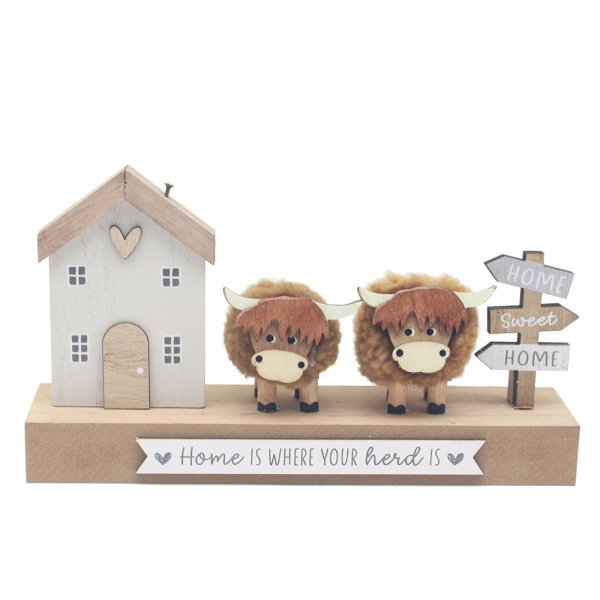 HIGHLAND COWS PLAQUE