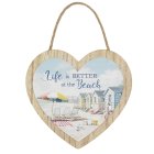 SANDY BEACH HEART PLAQUE