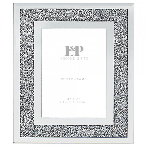 18th Birthday Silver Glitter /& Mirror 4/'x6/' Photo Frame with Number