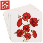 BEE-TANICAL POPPY COASTERS S4