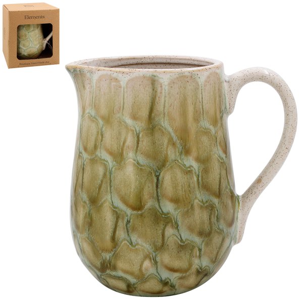 TORTOISE SHELL FLOWER JUG GRN