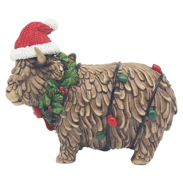 XMAS HIGHLAND COW