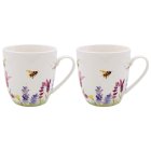 LAVENDER & BEES MUGS SET OF 2