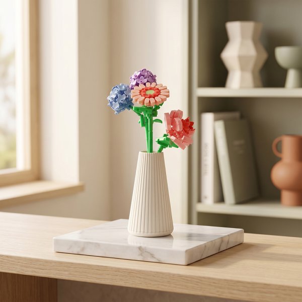 MINIBRICKS FLOWERS IN VASE