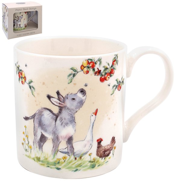 DONKEY GOOSE & HEN MUG