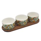FRUITS SNACK BOWLS WOODEN TRAY