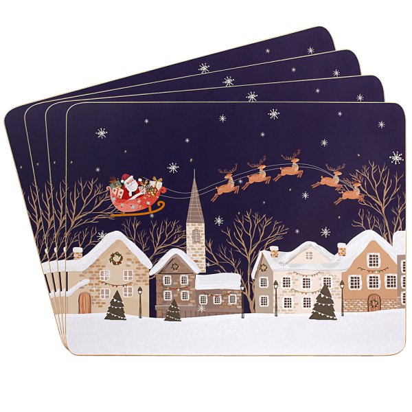 XMAS TINSEL TOWN PLACEMATS