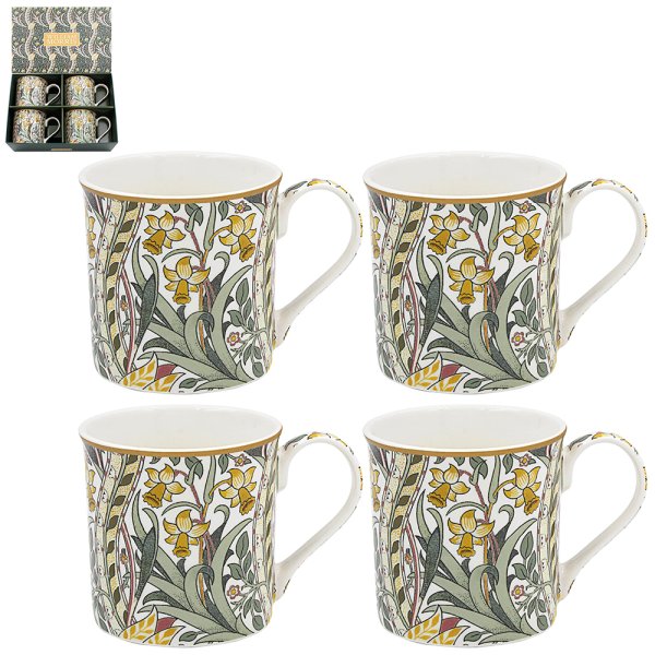 DAFFODIL MUGS SET 4