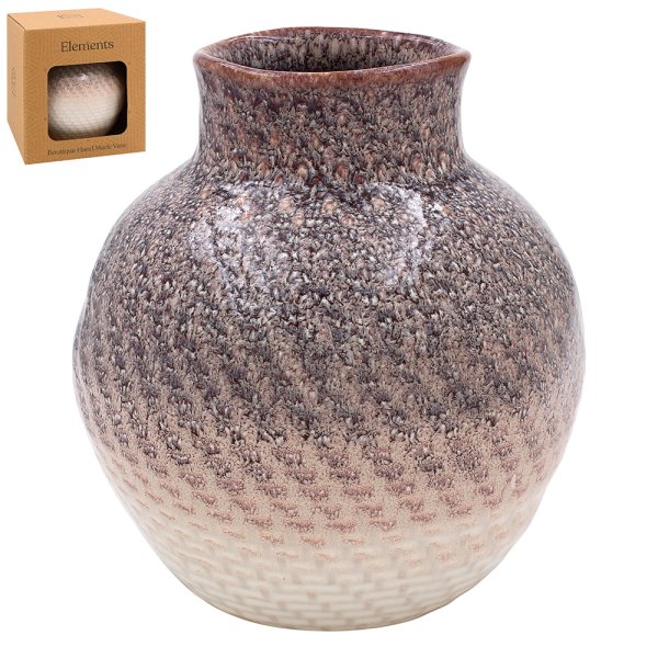 WEAVE VASE BLUE 15CM