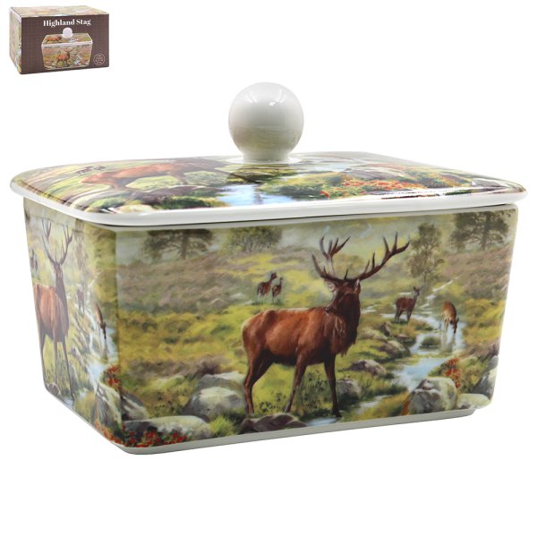 STAG BUTTER DISH