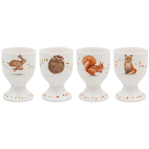 WILDLIFE EGG CUPS SET 4