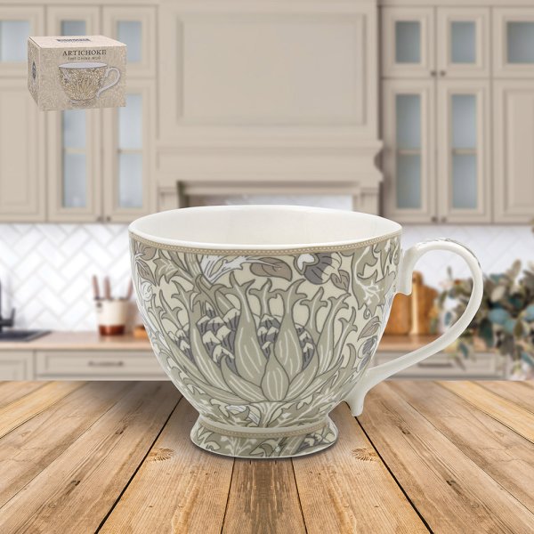ARTICHOKE FOOTED MUG