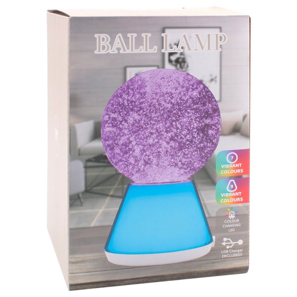 GLITTER BALL LAMP