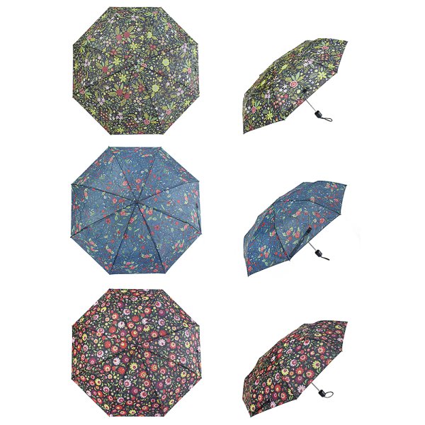 FOLDING UMBRELLA FLORAL